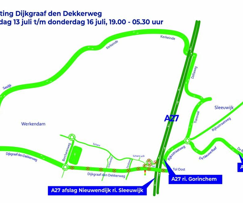 Afsluiting Dijkgraaf den Dekkerweg