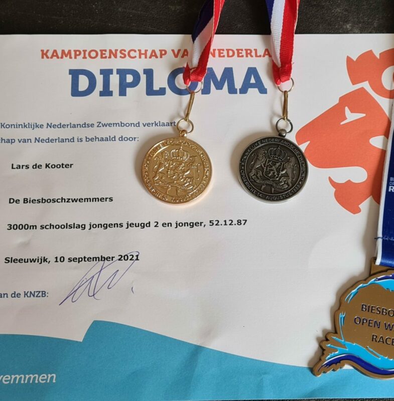 Zes NK-medailles voor trio Biesboschzwemmers