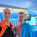 Paul Wijnja en Wouter van der Stelt voor de 200m vrije slag tijdens EMK2022